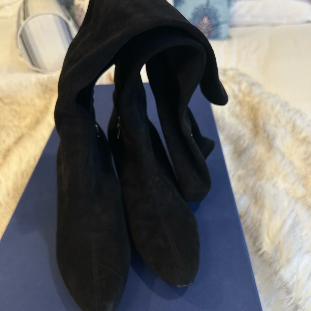Sarah Flint Alexandra 50 Women's Black Stretch Suede Heels